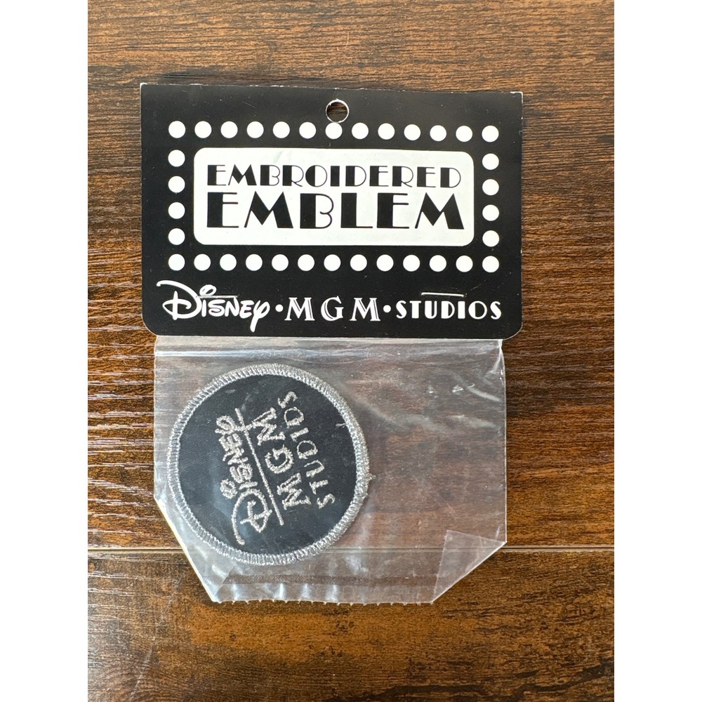 Vintage 1987 Disney‎ MGM Studios Embroidered Emblem Patch New In Package Black